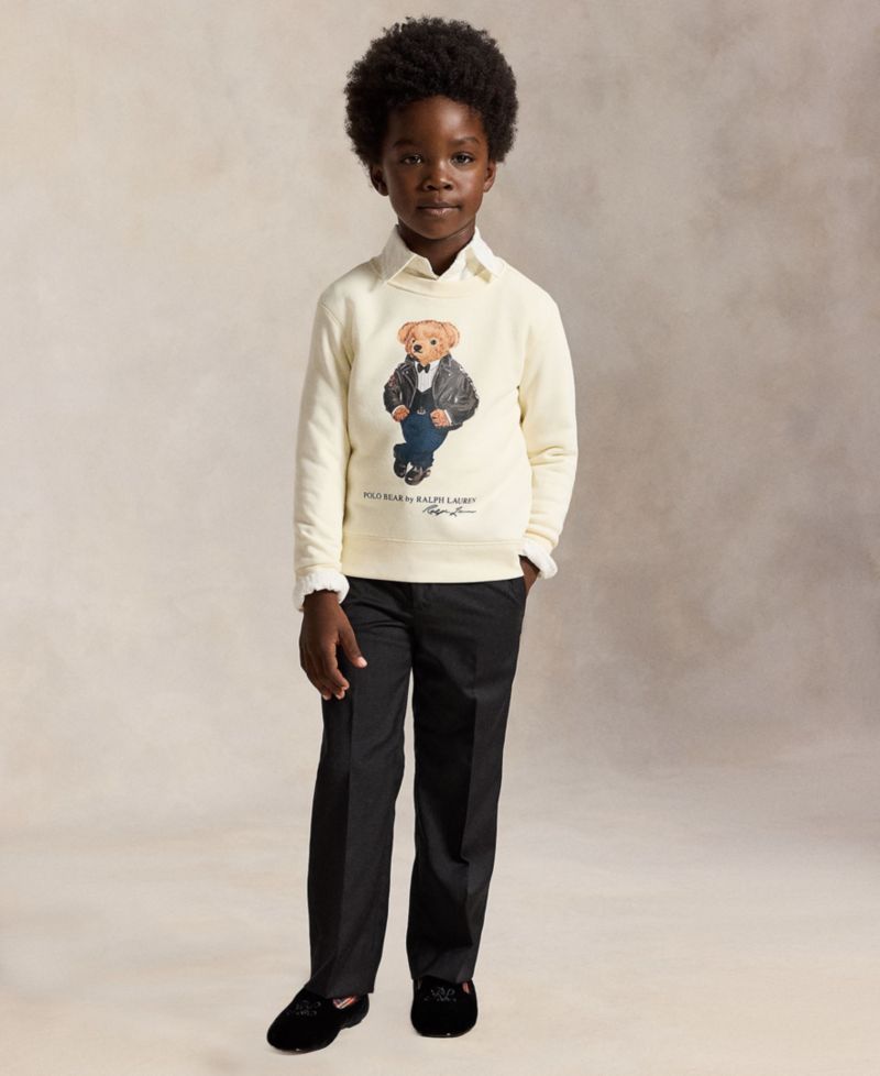 Toddler Boys' 2T-7 Polo Bear Fleece Sweatshirt