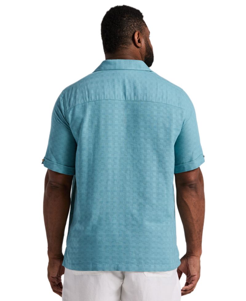 Men's Big & Tall Geometric Dobby Print Shirt