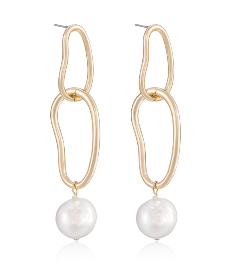 Mara Dangle Imitation Pearl Earrings