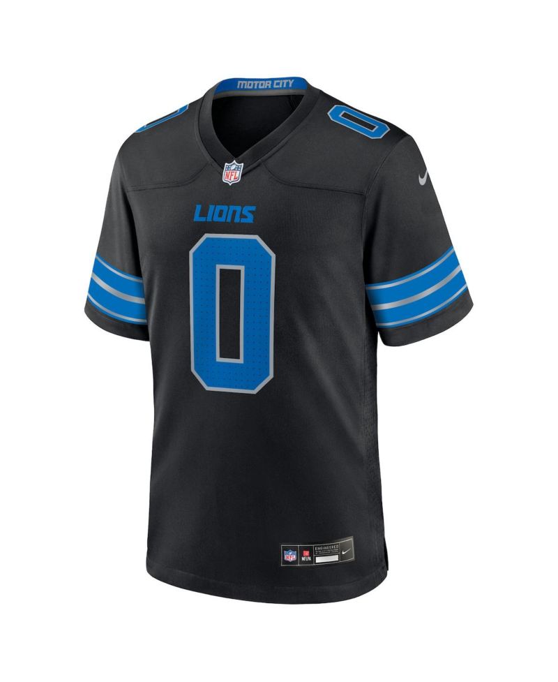 Men's Jahmyr Gibbs Black Detroit Lions 2nd Alternate Game Player Jersey