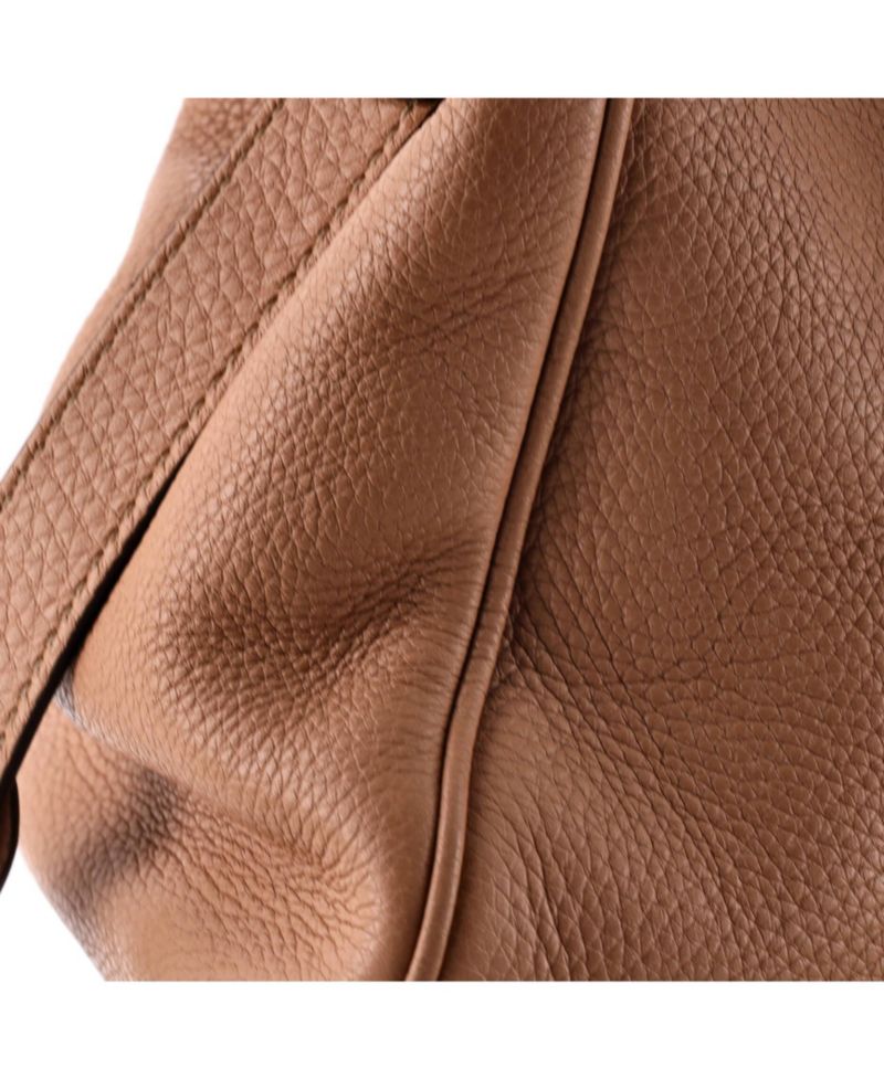 Medium Bamboo Shopper Tote Leather