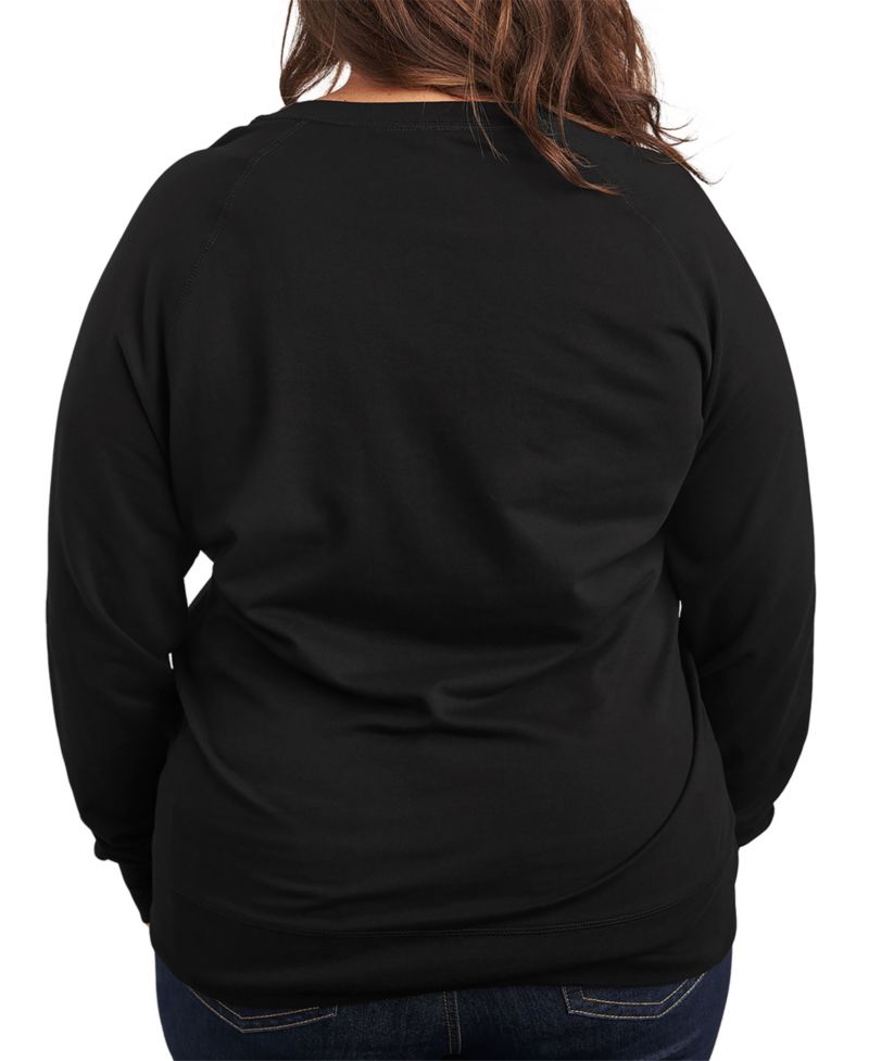 Plus Size Too Pretty Graphic Crew Neck Top