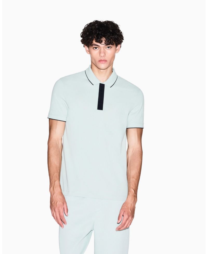 Men's Grosgrain Logo Polo Shirt