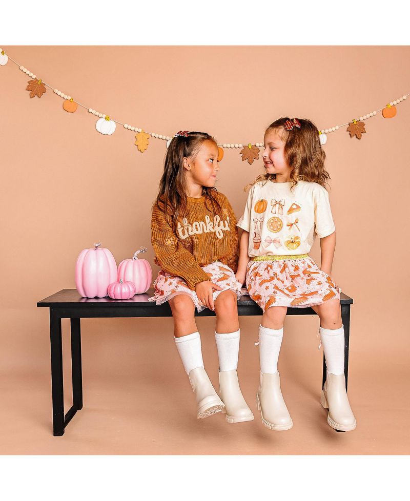 Baby Girls Pumpkin Pie Thanksgiving Tutu Skirt