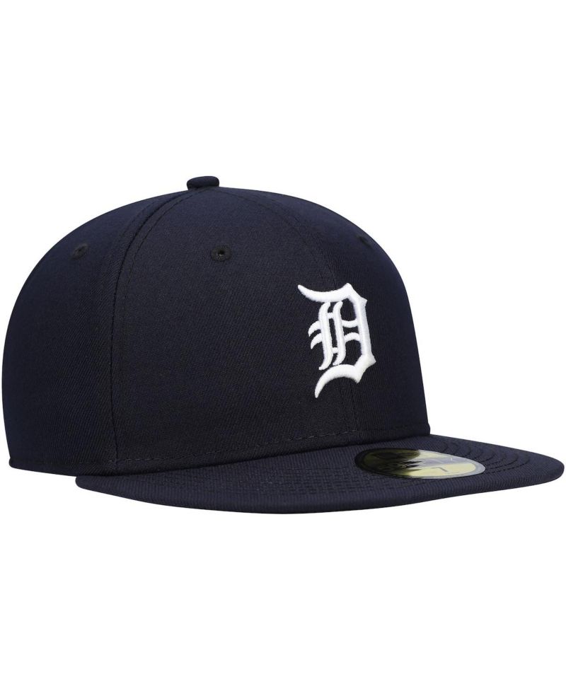 Мужская темно-синяя приталенная шляпа Detroit Tigers Authentic из коллекции On-Field Home 59FIFTY