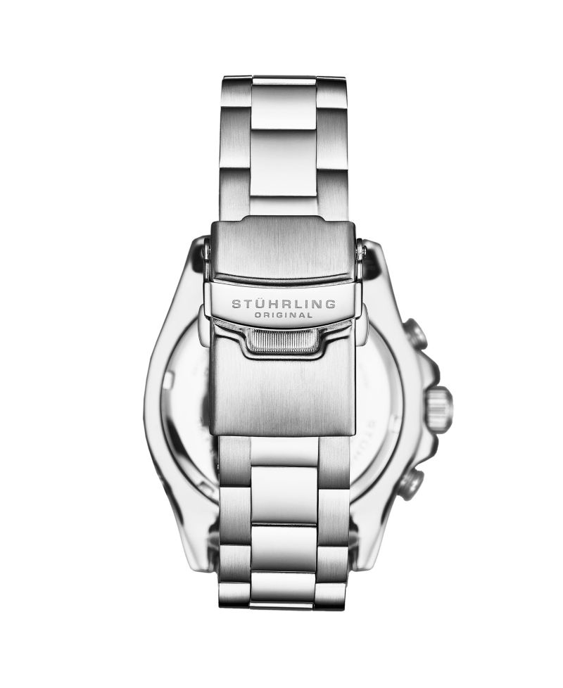 Men's Brigadier Quartz Chronograph Watch 42mm Diver With Stainless Steel Deployant Buckle