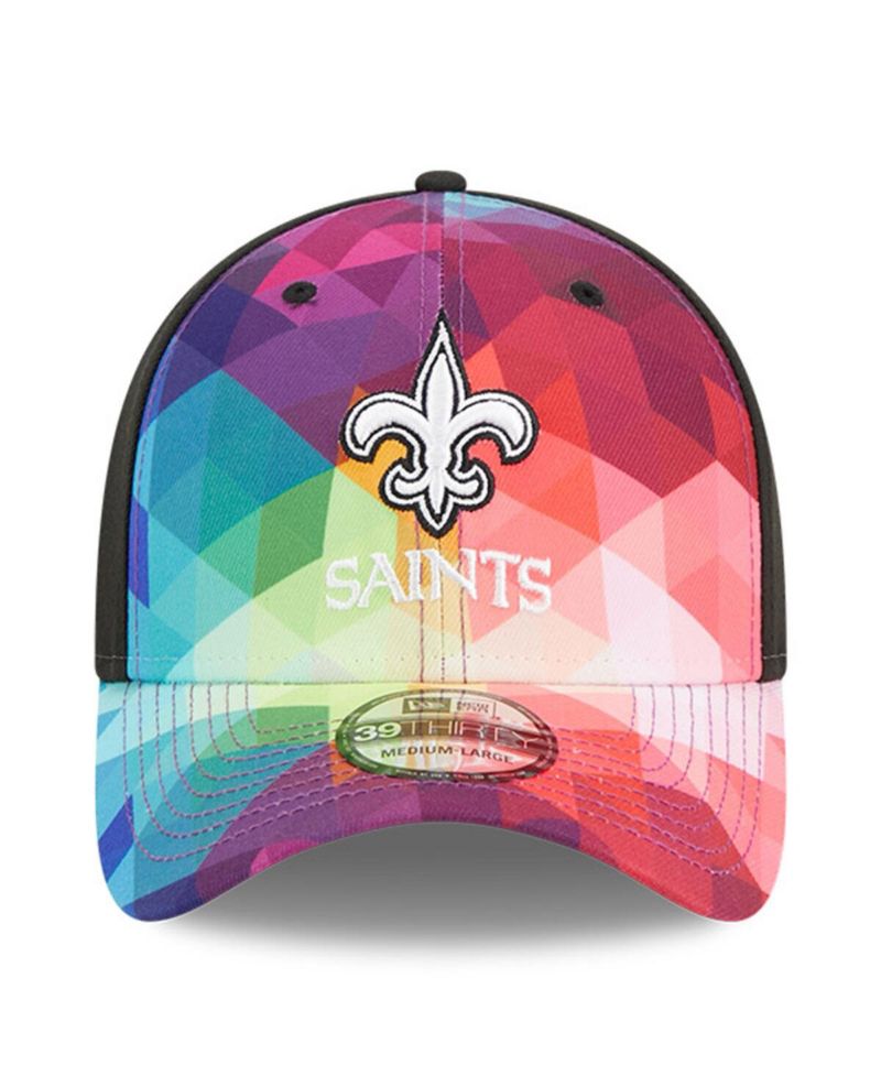 Men's Pink New Orleans Saints 2023 NFL Crucial Catch 39THIRTY Flex Hat