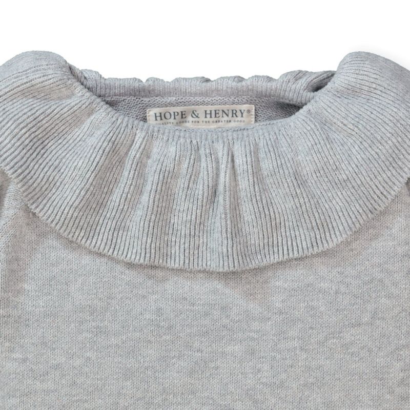 Baby Girls Hope and Henry Ruffle Collar Sweater