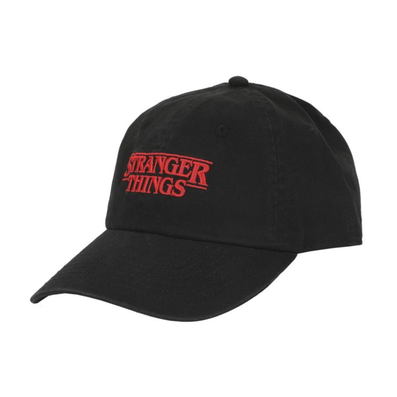 Men's Logo Black Unstructured Baseball Cap.