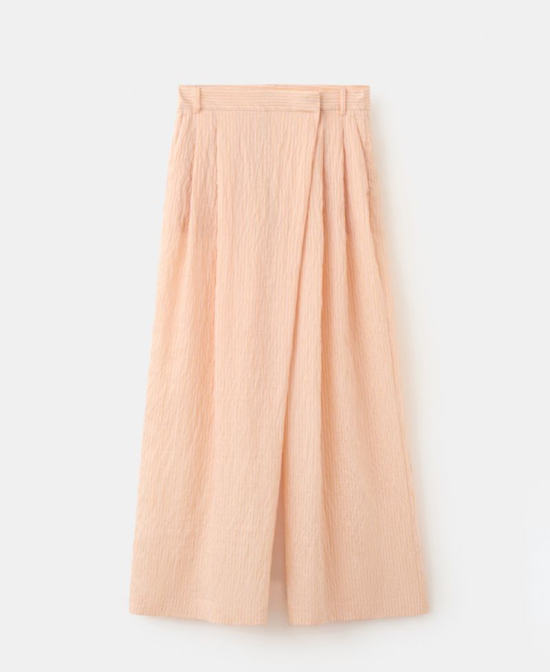 Women's Striped Lyocell Trousers