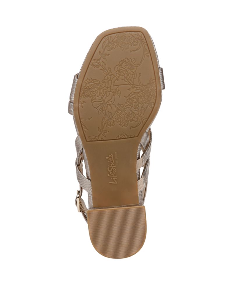 Women's Janet Square Open Toe Slingback Dress Sandals