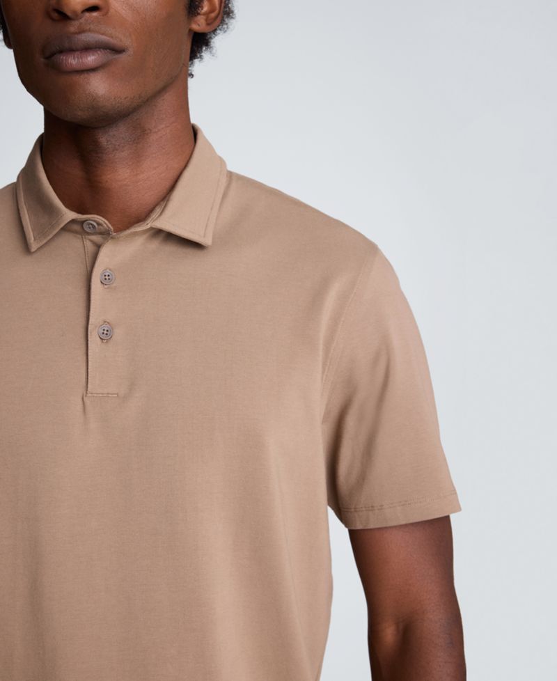 Men's Short-Sleeve Collared Slim-Fit Polo Shirt