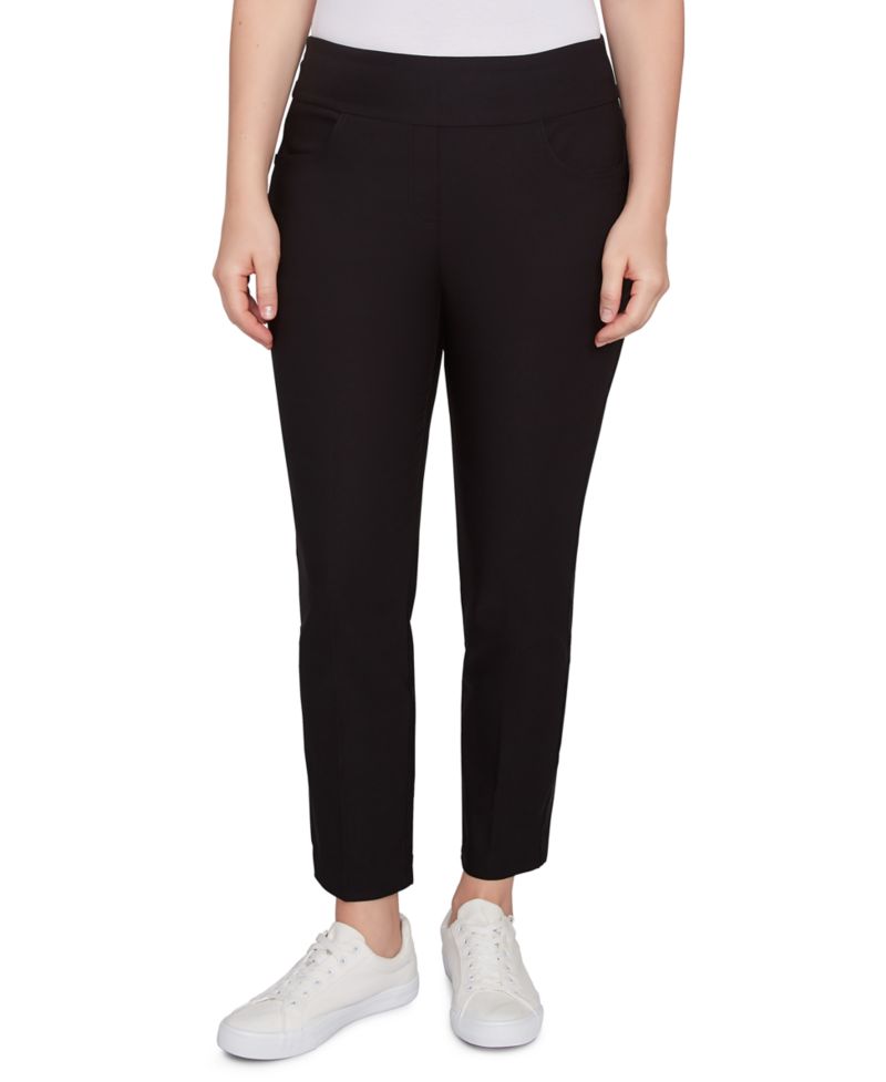 Petite Comfort Silky Tech Pull-On Ankle Pants
