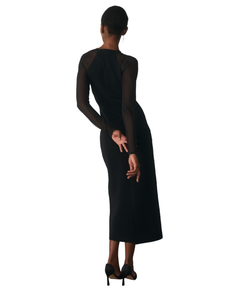 Women's Sculpted Stretch-Knit Midi Dress