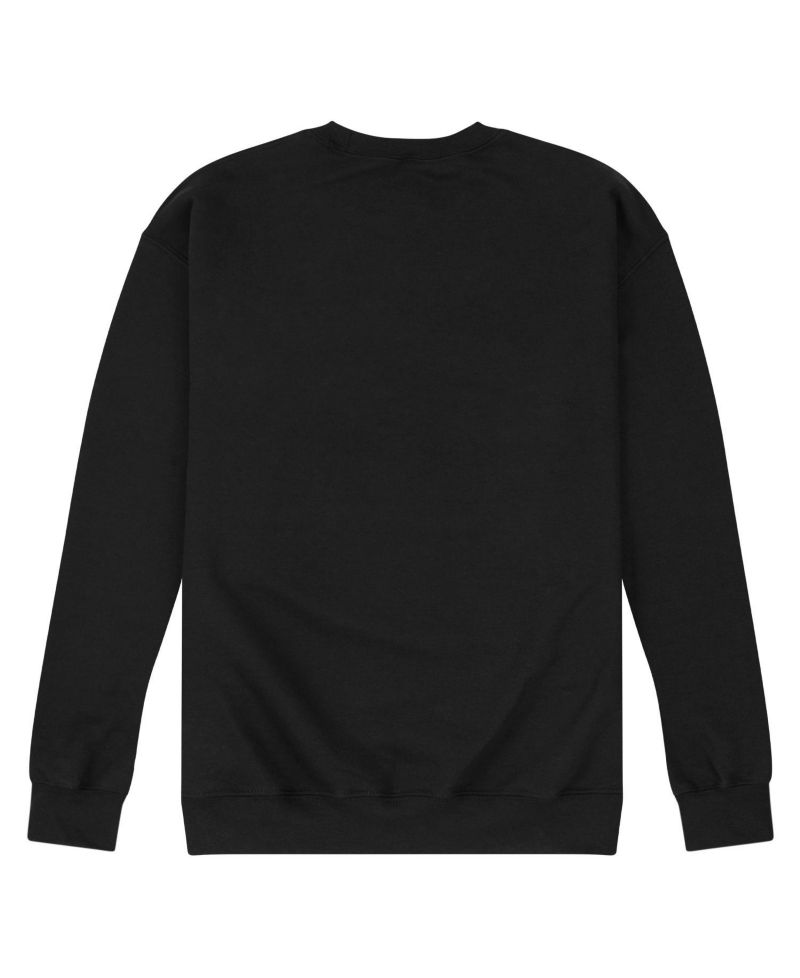 Men's Snoopy Peanuts Long Sleeve Crew Fleece Sweatshirt