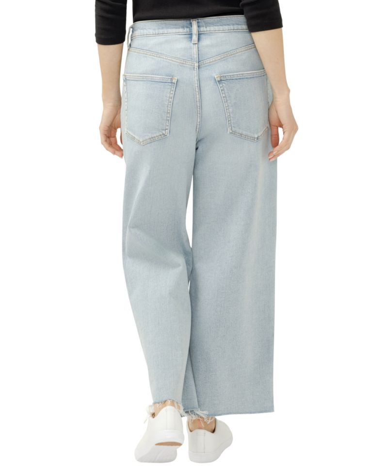Women's Be Easy High-Rise Wide-Leg Cropped Jeans