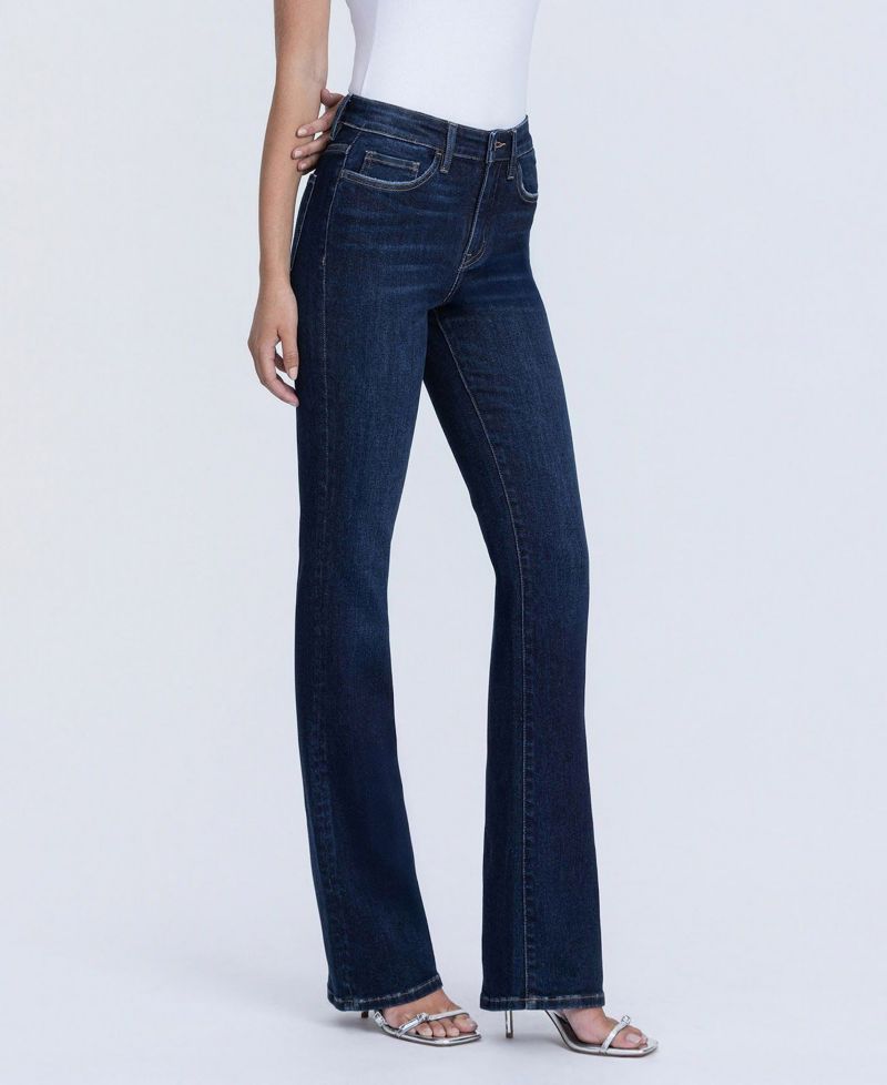 Women's High Rise Full Length Bootcut Jeans