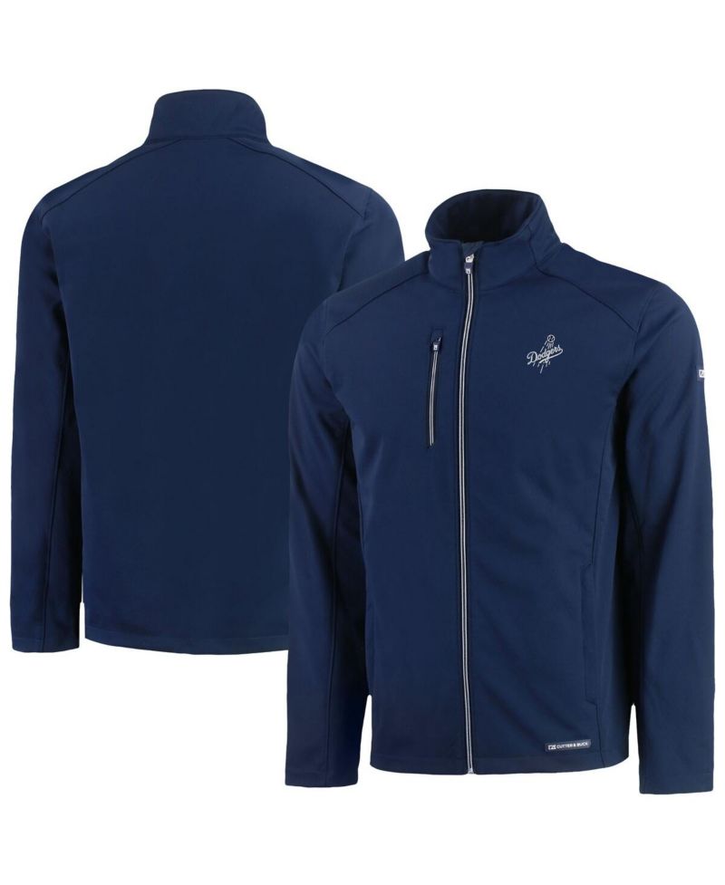 Men's Navy Los Angeles Dodgers Evoke Eco Softshell Full-Zip Jacket