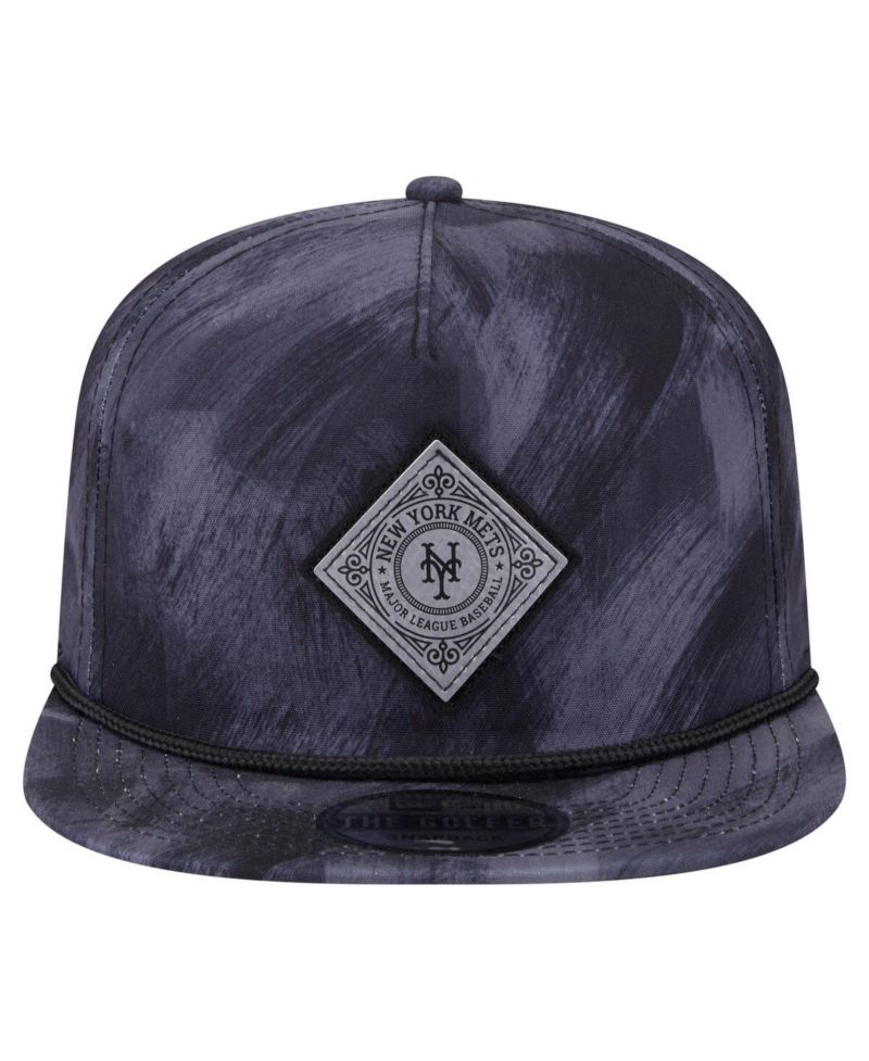 Men's Navy New York Mets Printed Golfer Snapback Hat
