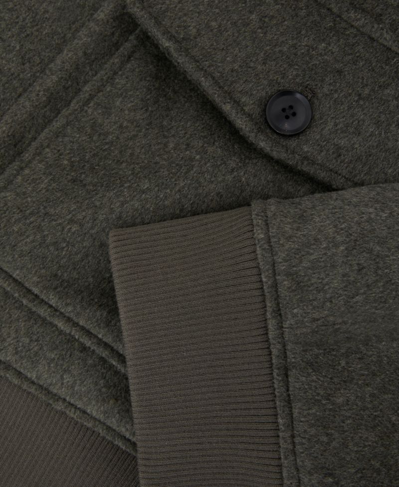 Men's Hadley Wool-Blend Funnel-Neck Bomber Jacket