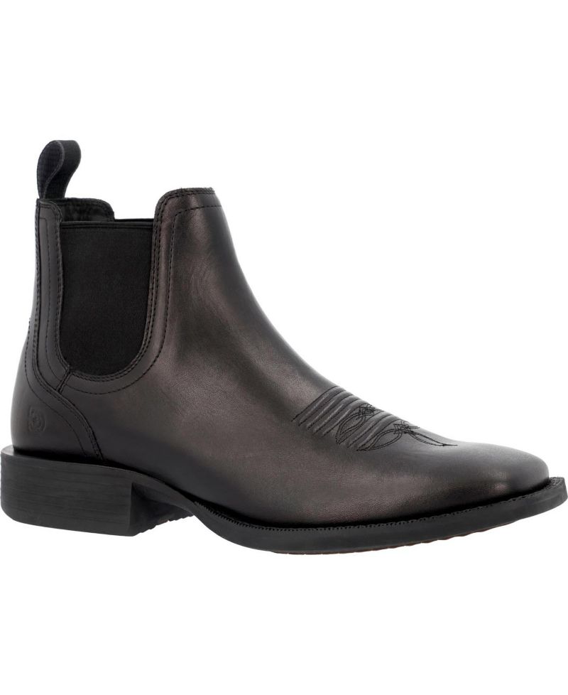 Men's Shyloh Full-Grain Leather Square Toe Chelsea Boots
