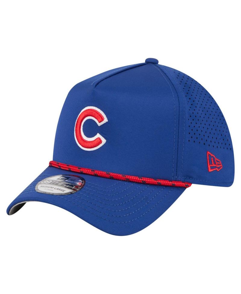 Men's Royal Chicago Cubs 39THIRTY A-Frame Perforated Flex Hat