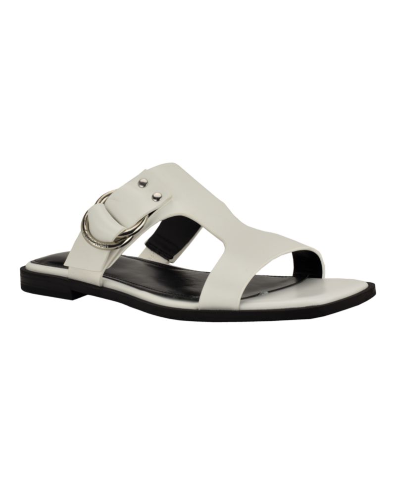 Women's Meritt Leather Flat Slip-On Sandals
