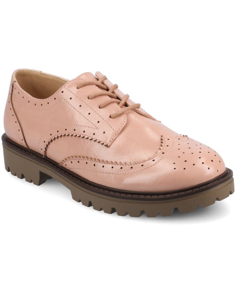 Women's Claudiya Lug Sole Lace Up Oxford Loafers