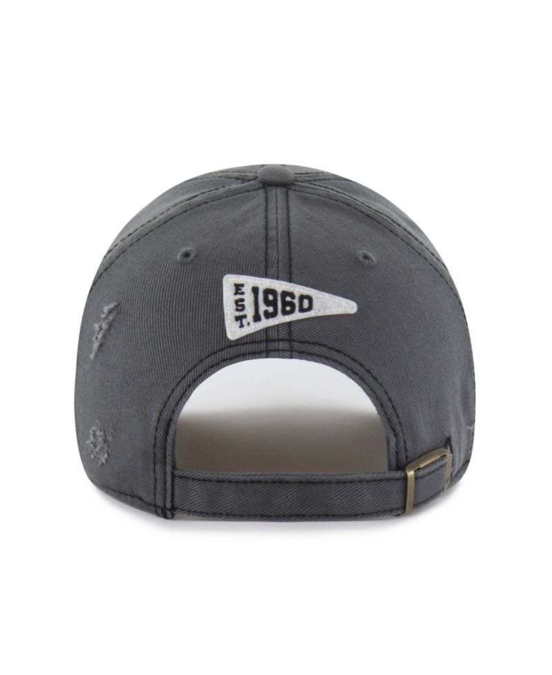 Men's Charcoal Los Angeles Chargers Seymoore Clean Up Adjustable Hat