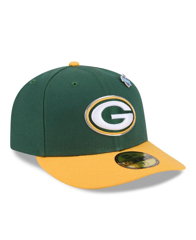 Men's Green/Gold Green Bay Packers 2026 NFL Draft Pre-Curved 59FIFTY Fitted Hat