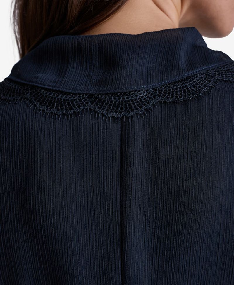 Women's Ruffled V-Neck Sleeveless Blouse