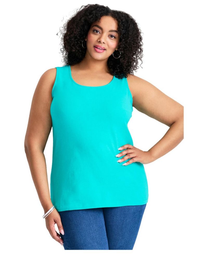Plus Size Basic Layering Women's Tank