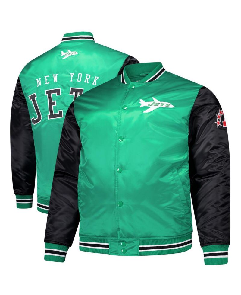 Men's Kelly Green New York Jets Team Satin Jacket