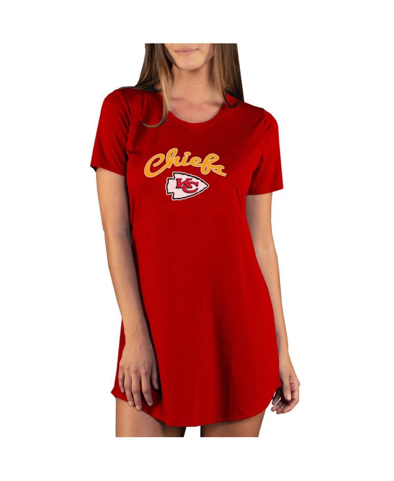 Women's Red Kansas City Chiefs Marathon Knit Nightshirt