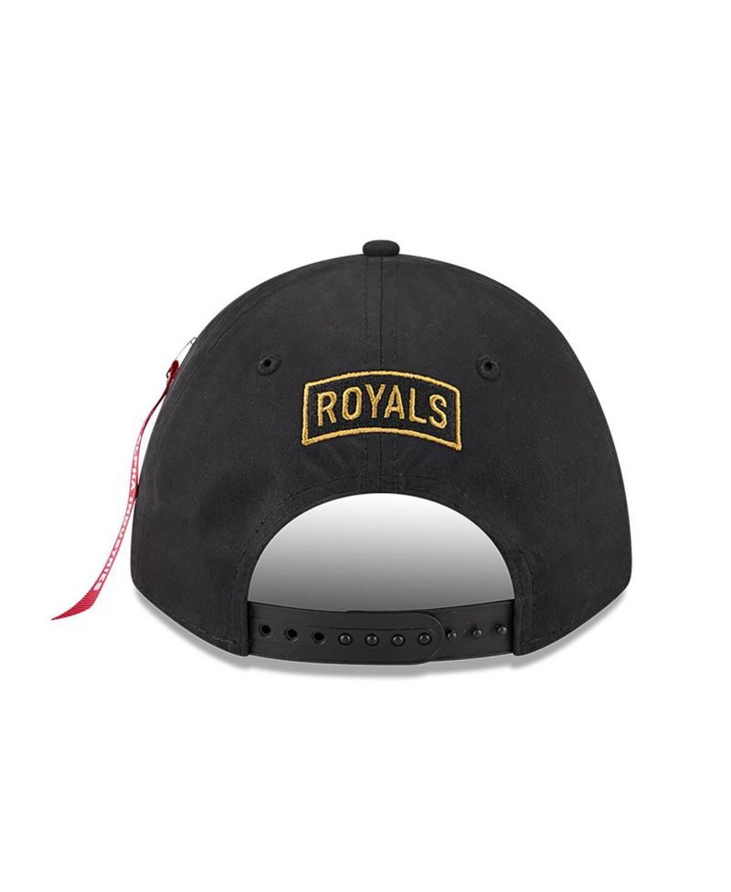 Men's Black Kansas City Royals A-Frame 9FORTY Adjustable Hat