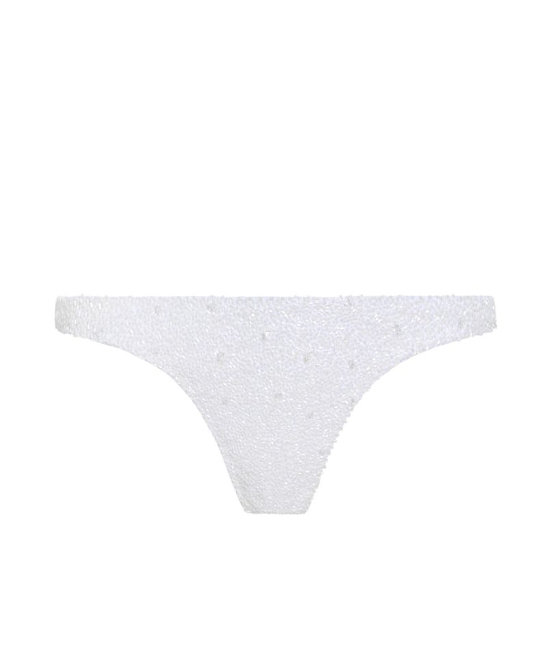 Women's Forever Hand-Beaded Cheeky High-Cut Bikini Bottom