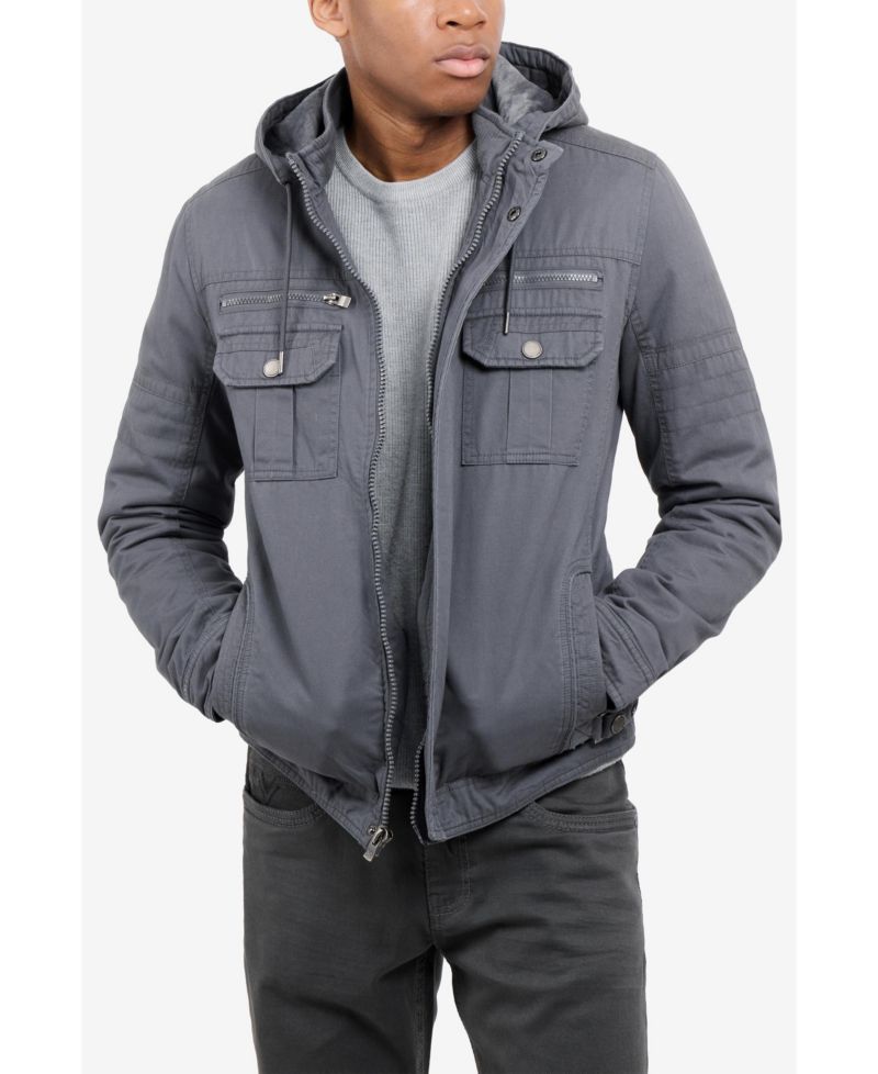 Men's Hooded Military Jacket