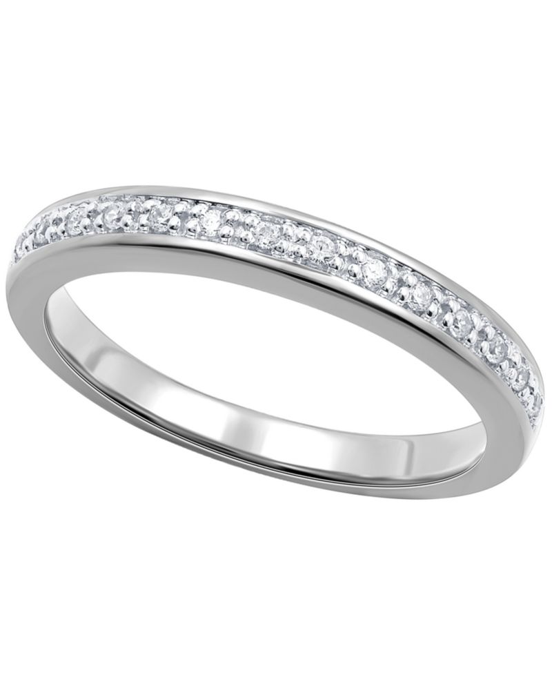 Diamond Band Ring (1/10 ct. t.w.) in Sterling Silver