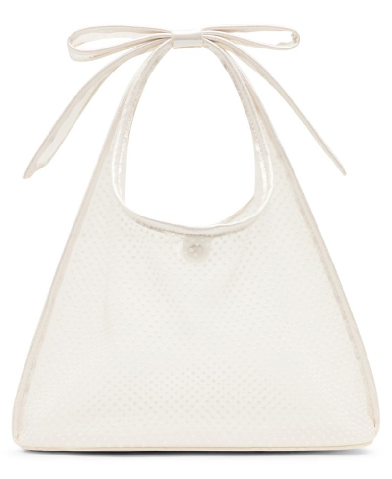 Bow Small Mesh Tote Handbag