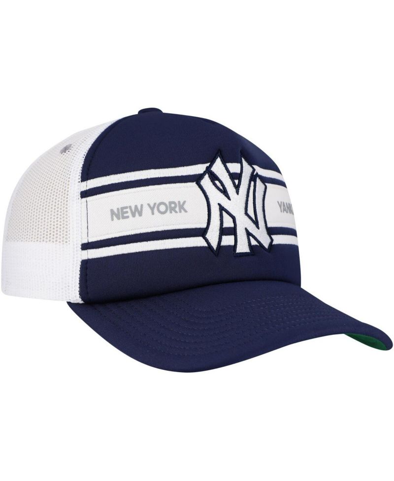 Men's Navy New York Yankees Sideline Trucker Adjustable Hat