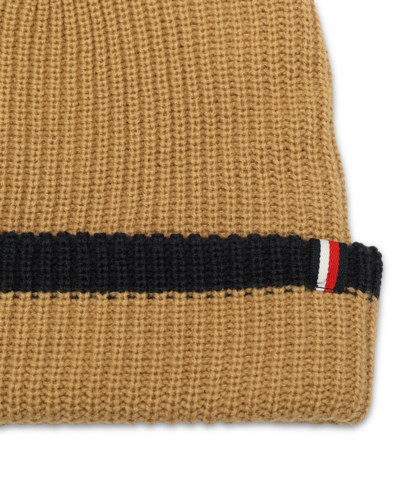 Men's Tipped Ribbed-Knit Beanie