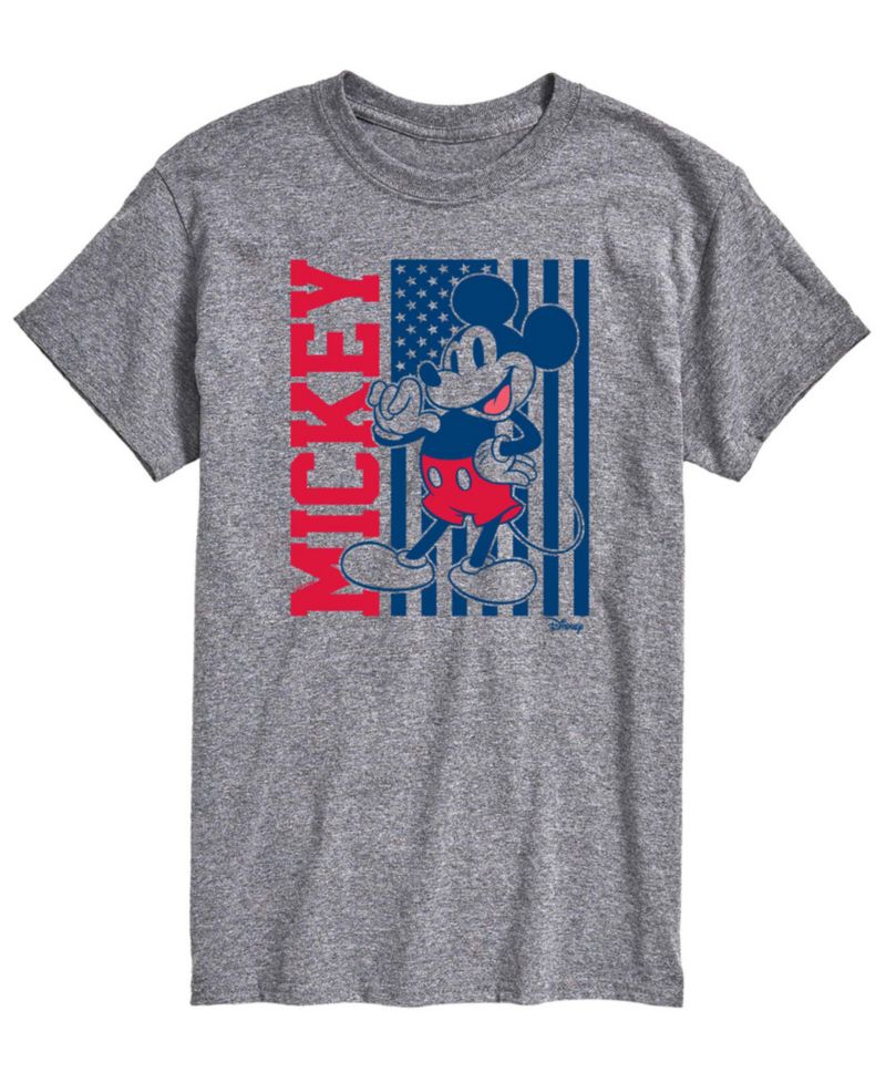 Men's Disney Mickey Vertical Flag Short-Sleeve Graphic T-Shirt