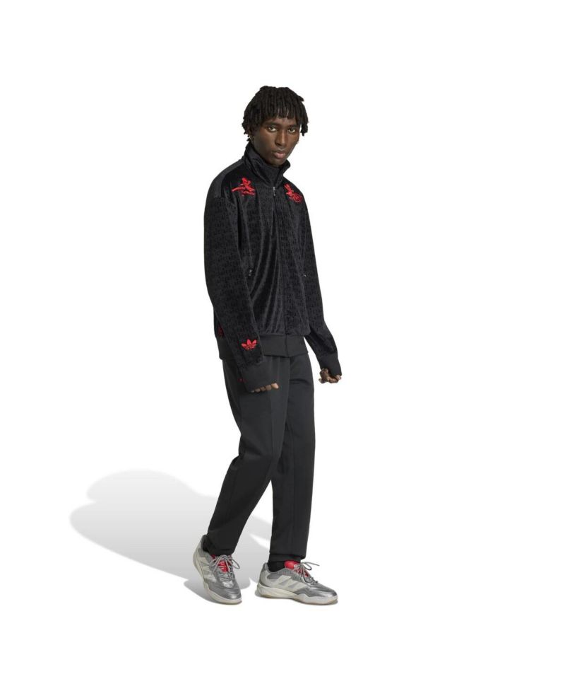 Men's Black Arsenal x Places Faces Full-Zip Track Jacket