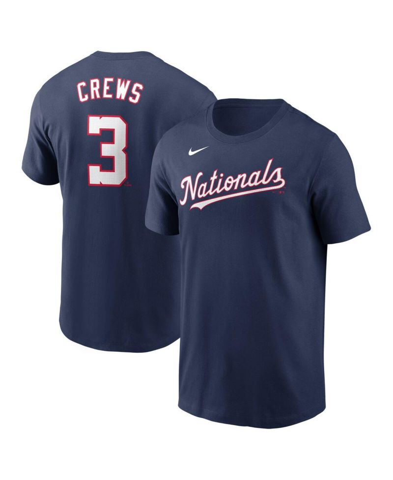 Men's Dylan Crews Navy Washington Nationals Fuse Name & Number T-Shirt
