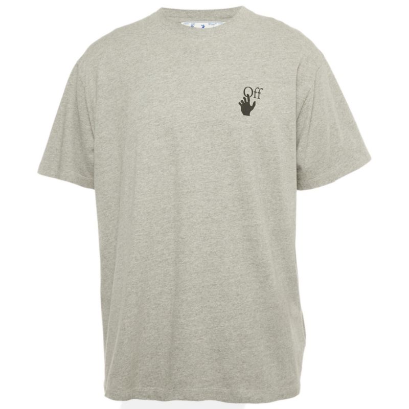 Men's Grey Faded Arrow Print Jersey T-Shirt