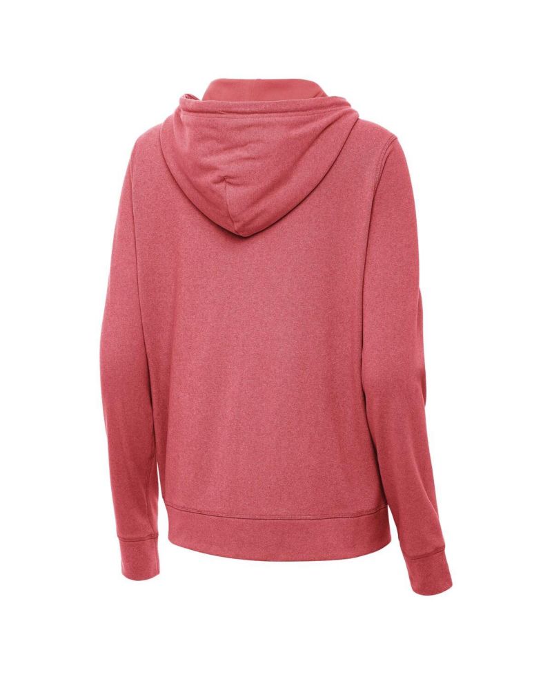 Women's Heather Crimson Indiana Hoosiers Seeker Full-Zip Hoodie Jacket