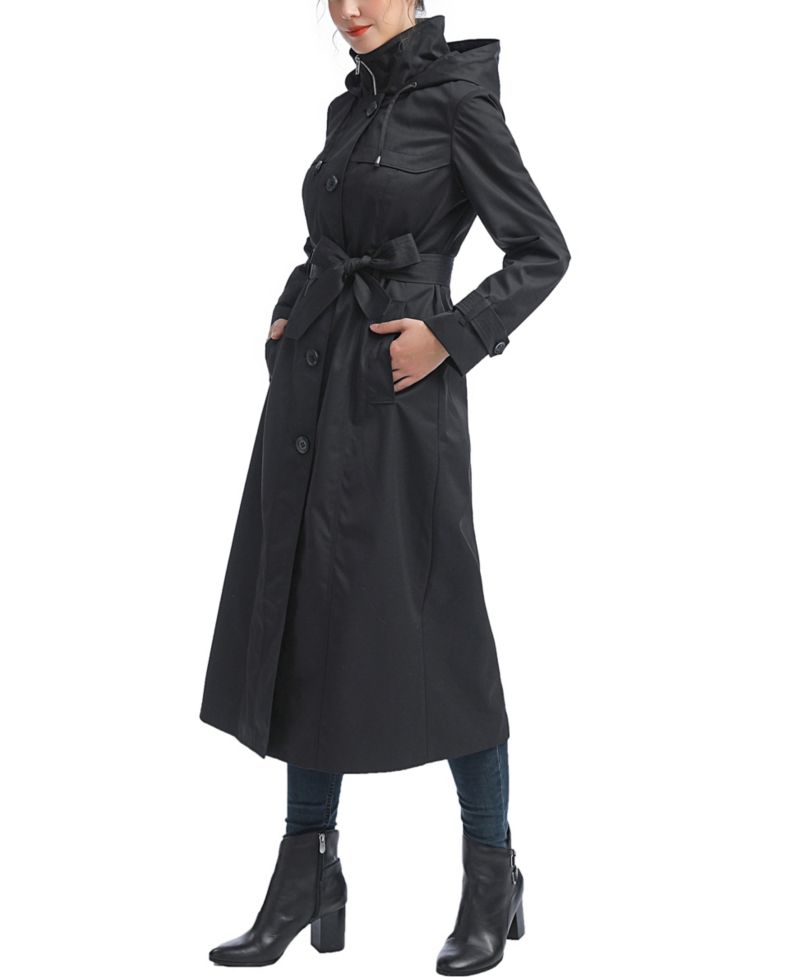 Women's kimi + kai Aine Hooded Long Rain Coat