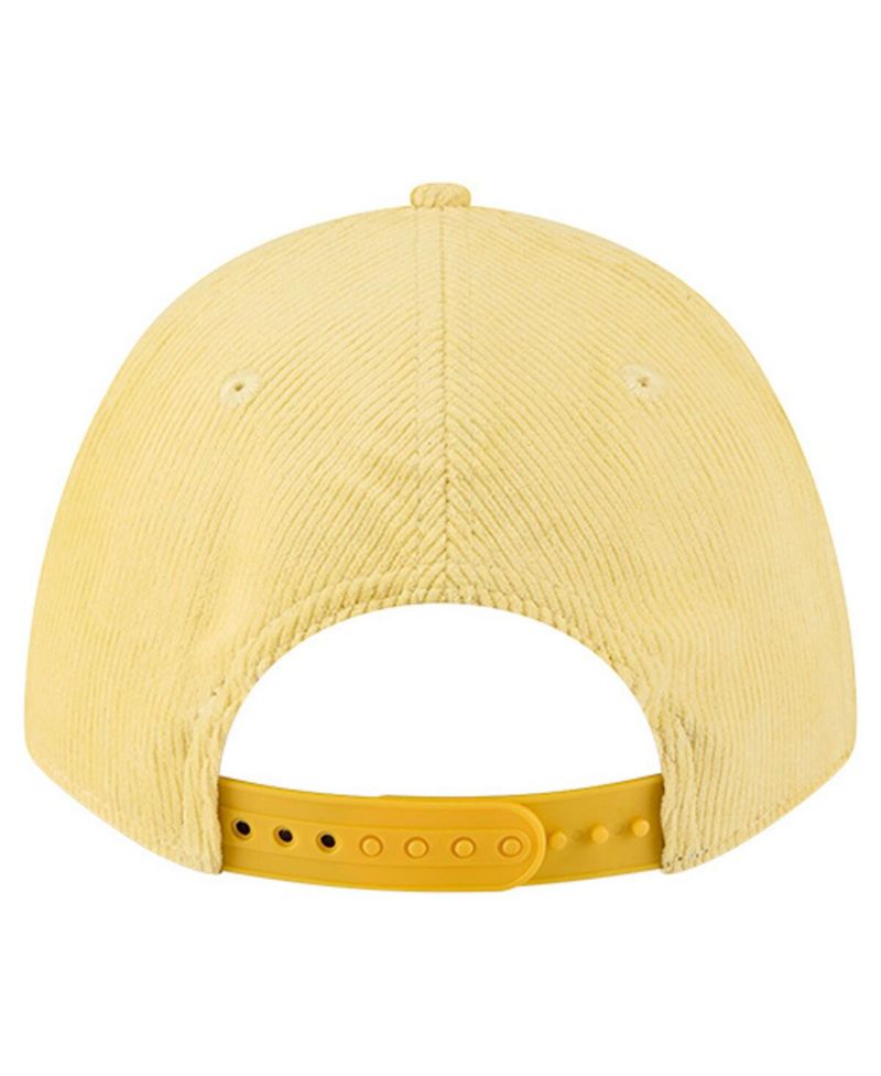Men's Gold Green Bay Packers Cord Corduroy 9FORTY A-Frame Adjustable Hat