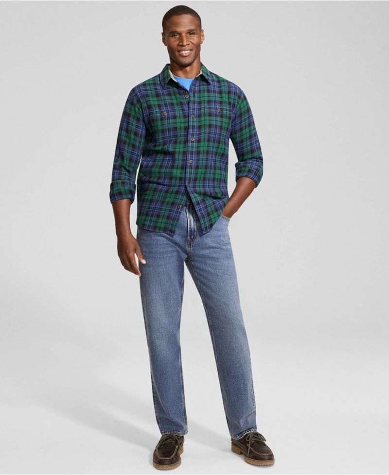 Men's Stretch Comfort Waist Classic Straight Fit Jean