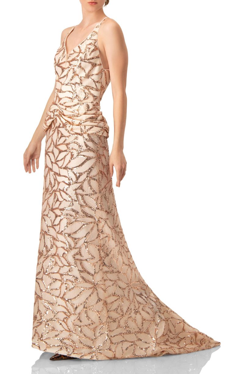 Women's Asymmetric Hem Evening Dress
